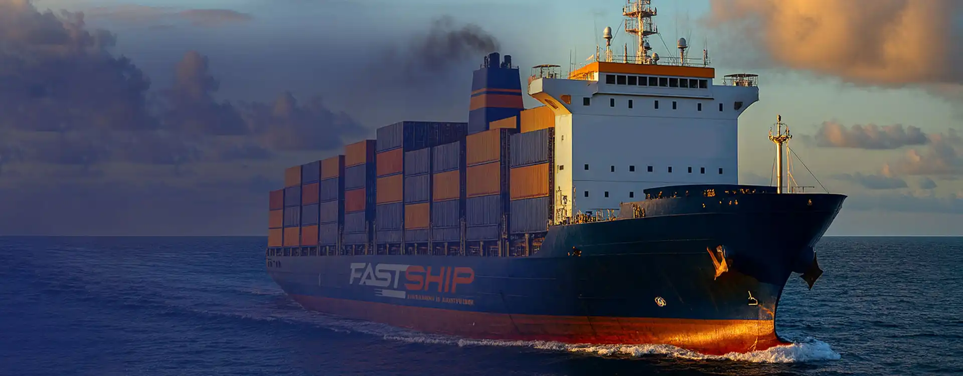 Ocean freight cargo ship