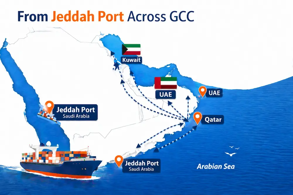 Fast Ship free shipping cargo to Jeddah UAE to Saudi logistics