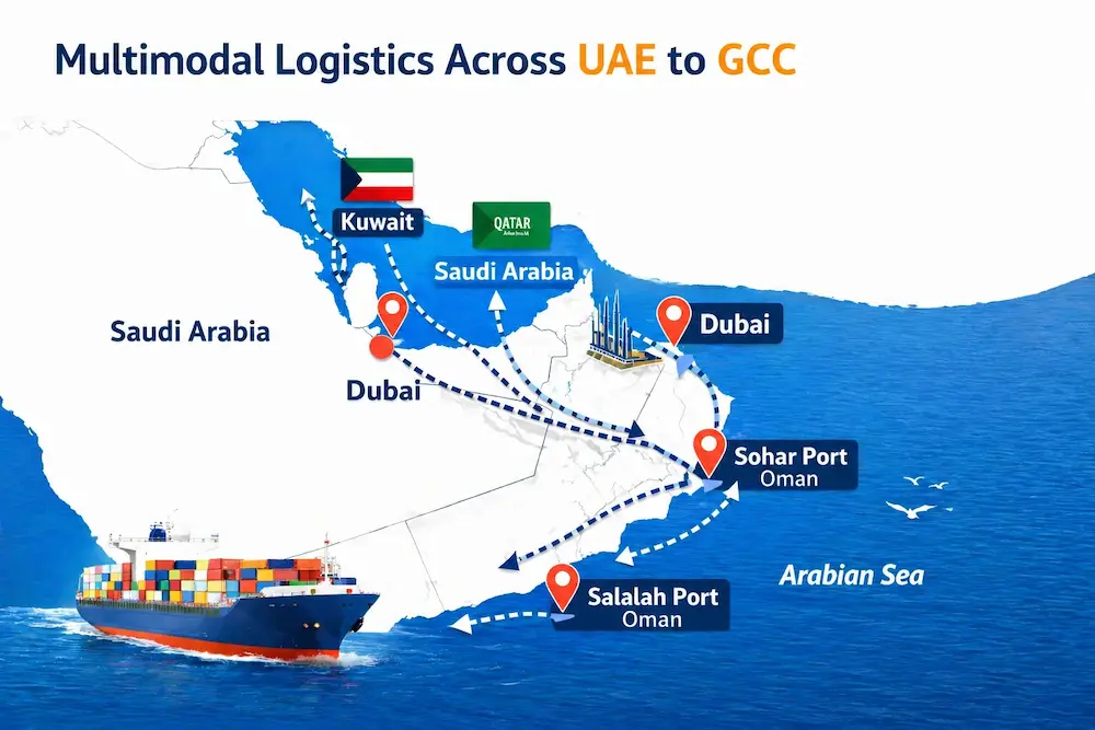 Fast Ship multimodal logistics services UAE air sea land